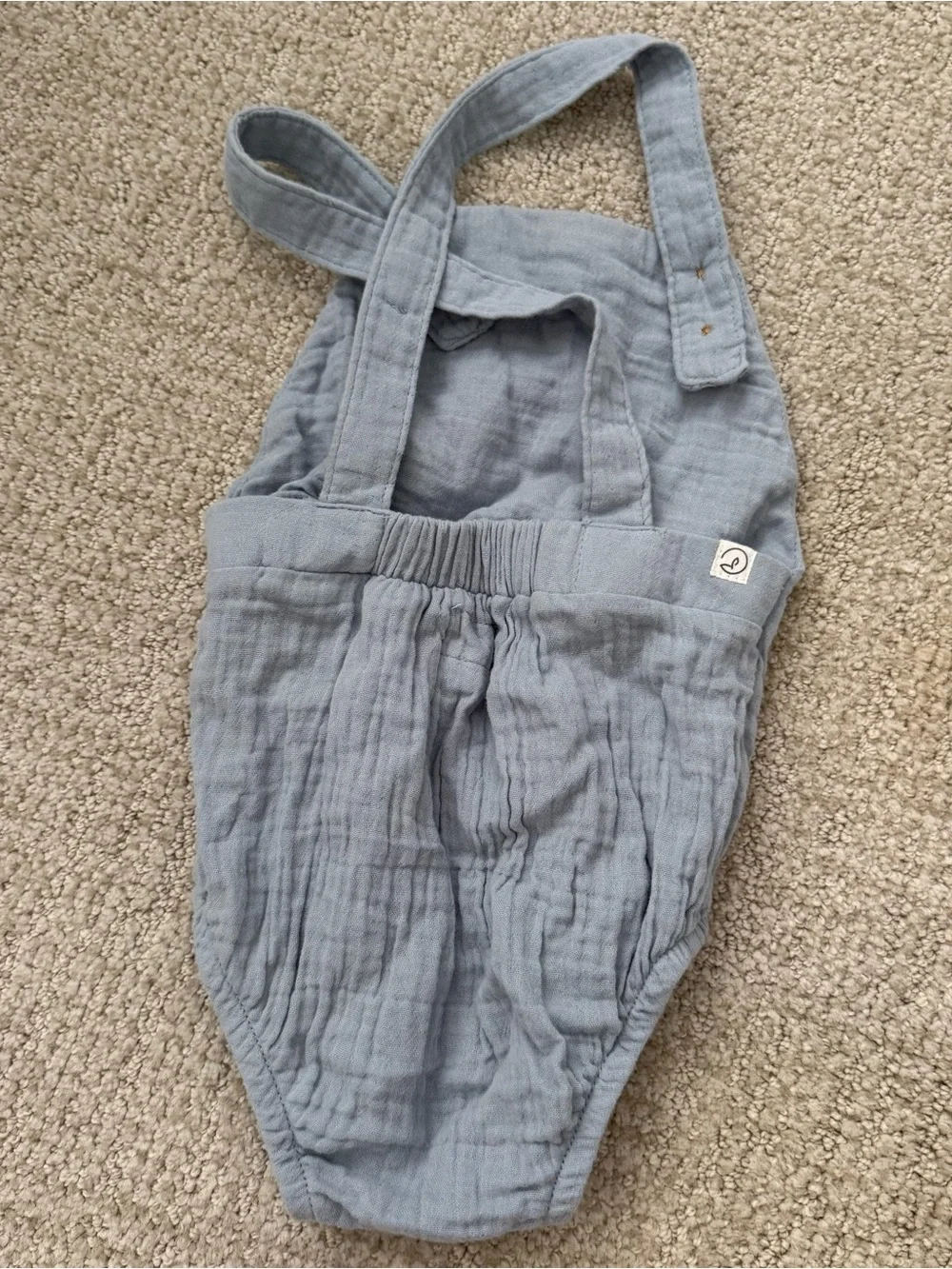 Lot of Minnow Baby Boys Cotton Romper Bubbles 18-24 Months blue stripe gingham